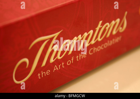 Fort de Thorntons chocolats. Thorntons est basé dans le Derbyshire, Angleterre, RU Banque D'Images