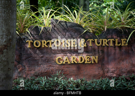 Le jardin à la française ou à Suan Nong Nooch Tropical Botanical Garden Resort NongNooch, Chon Buri, Pattaya, Thaïlande, Asie Banque D'Images