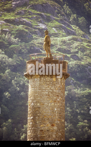 Monument commémorant le retour de Bonnie Prince Charlie à l'Ecosse en 1745 Banque D'Images