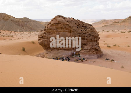 Points de vue et perspectives du désert en Jordanie Banque D'Images