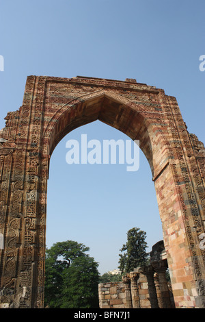 Bâtiment près de Qutb Minar complex Banque D'Images