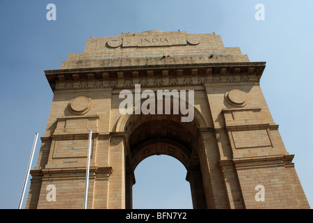 La porte de l'Inde à Delhi Banque D'Images