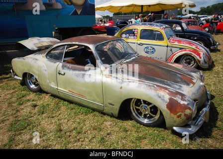 Volkswagen Karmann Ghia VW rat voiture à Budel Pays-bas Réunion été 2009 Banque D'Images