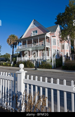 Historique de la maison à Beaufort, Caroline du Sud, USA Banque D'Images