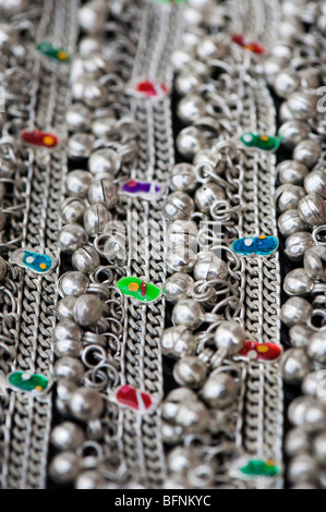 Bijoux bracelet de cheville indien modèle femmes Banque D'Images