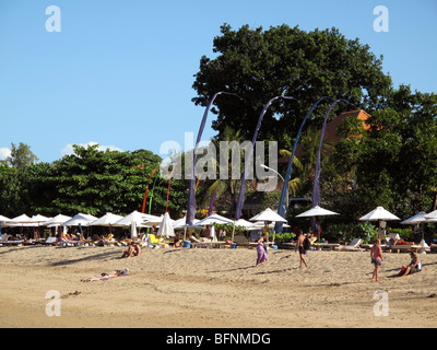 La plage de Sanur, Bali, Indonésie Banque D'Images