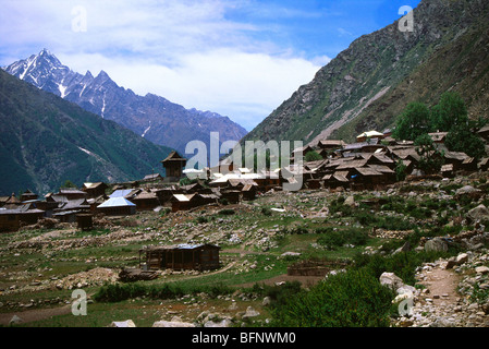 63139 Chitkool RKM : village de la vallée de Sangla ; ; ; Kinnaur Himachal Pradesh en Inde ; Banque D'Images