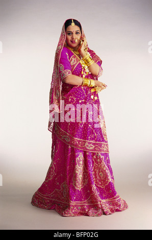 Indien Punjabi mariée robe de mariage en Inde M.# 141 Banque D'Images