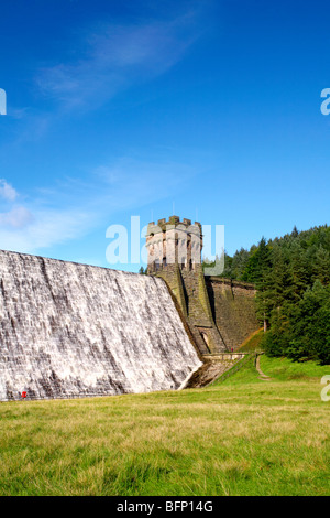 Dans la partie supérieure du barrage de Derwent Derwent Valley Derbyshire Peak District Banque D'Images