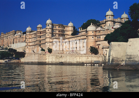 Palais de ville ; Udaipur ; Rajasthan ; Inde ; asie Banque D'Images