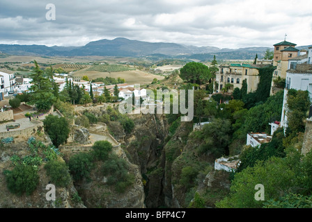 La ville historique de Ronda en Andalousie, Espagne Banque D'Images