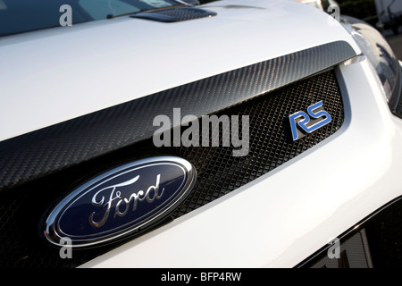 Ford Focus RS NOUVELLE 2009 blanc Banque D'Images