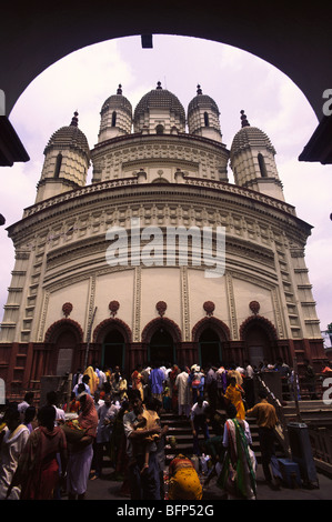 Á Dakshineshwar Kali temple ; Calcutta Kolkata , l'ouest du Bengale ; Inde ; Banque D'Images