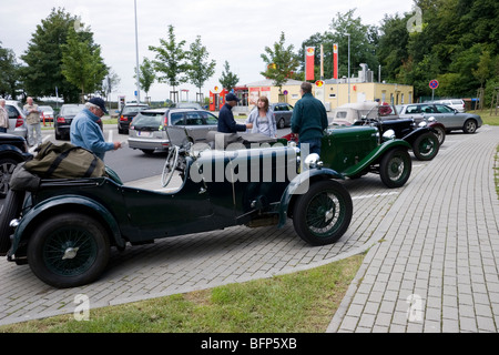 Lagonda Rapier cars on the 2009 European Tour, voyage à travers la France Banque D'Images