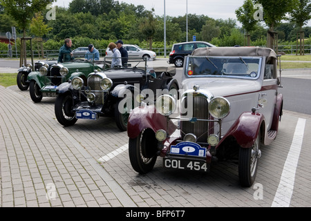 Lagonda Rapier cars on the 2009 European Tour, voyage à travers la France Banque D'Images