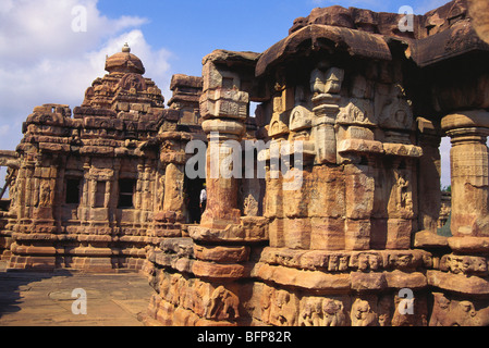 Temples ; Pattadakal ; Pattadakallu ; Raktapura ; Bagalkot ; Karnataka ; Inde ; Asie Banque D'Images
