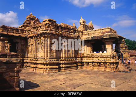 Temple de Virupaksha ; temples ; Pattadakal ; Pattadakalluu ; Raktapura ; Bagalkot ; Karnataka ; Inde ; Asie Banque D'Images