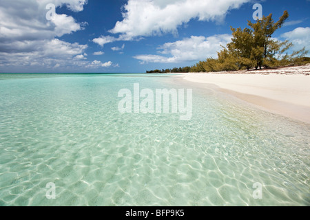 Plage dans la région de Deep Creek sur l'île d'Eleuthera, Bahamas Banque D'Images