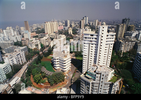 Vue aérienne Bombay Mumbai Maharashtra Inde Banque D'Images