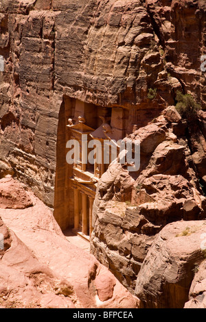 Petra, Jordanie - le Conseil du Trésor (Al khazneh), le Moyen-Orient, l'Asie Banque D'Images