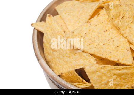 Dans bol isolé sur fond blanc Banque D'Images