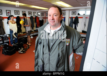 Bristol City FC Manager Gary Johnson à Ashton Gate Mars 2008 Banque D'Images