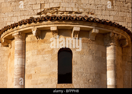 Beau Monastère Sant Antimo - fondée en 781 ANNONCE près de Castelnuovo dell'Abate, Toscane Italie Banque D'Images