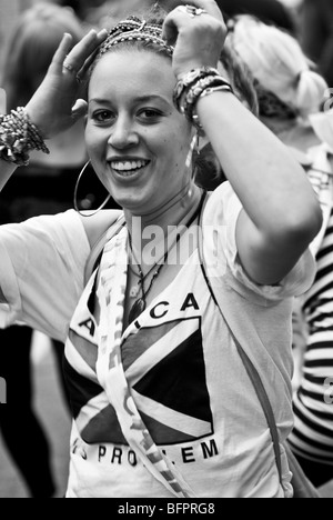 Danseurs de la Jamaican Twist flottent le carnaval de Notting Hill en 2009 Banque D'Images