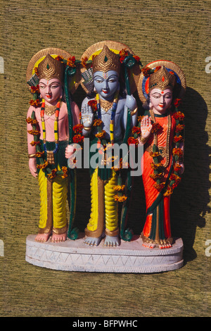 SNS 66431 : idoles de Ram Lakshman Sita ; Inde Banque D'Images