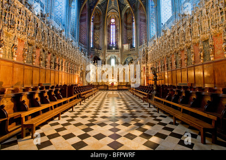 La CATHÉDRALE SAINTE-CÉCILE, ALBI Banque D'Images