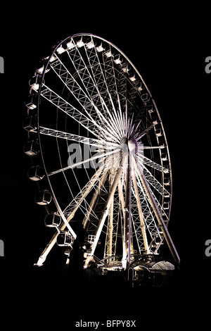 Grande Roue de Belfast de nuit Banque D'Images