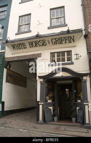 Cheval Blanc et Griffin Inn Whitby, North Yorkshire Angleterre , Banque D'Images