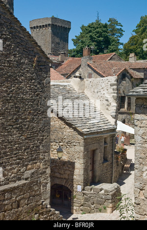 La Couvertoirade village médiéval France Banque D'Images