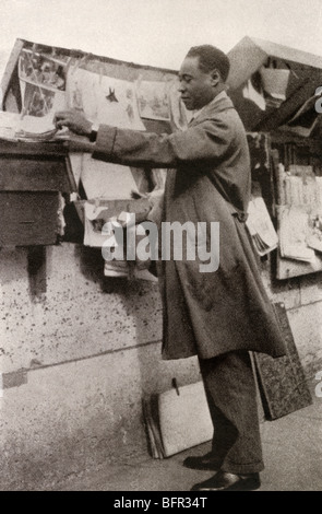 Claude McKay, 1889 à 1948. L'écrivain et poète jamaïcain. À partir de l'ouvrage Retour à Montparnasse par Sisley Huddleston, publié 1931 Banque D'Images