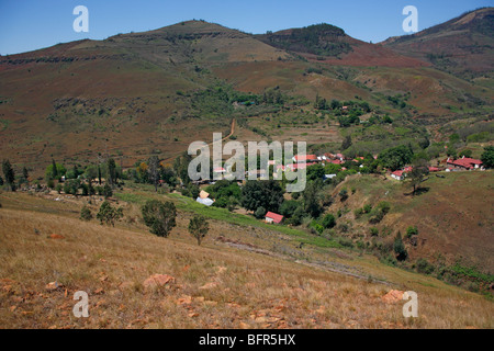 Vue panoramique sur le village de Pilgrims Rest Banque D'Images