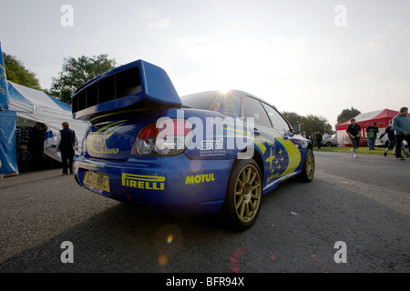 Voiture de rallye Subaru Banque D'Images