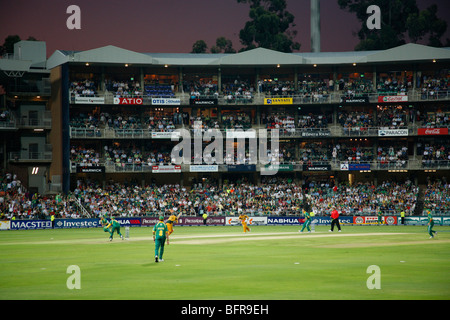 L'Afrique du Sud contre l'Australie dans le 2009 20:20 tournoi international à l'Wanderers Banque D'Images