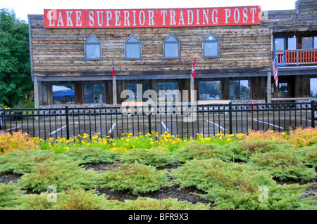 Boutiques dans Grand Marais Minnesota le long du lac Supérieur Banque D'Images