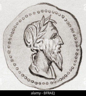 Romulus, c. 771 avant J.-C. à c. 717 BC. Fondateur de Rome. Banque D'Images