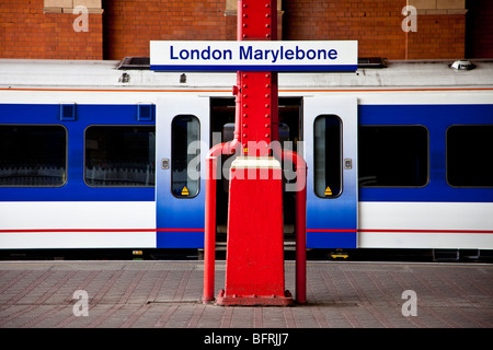 La gare de Londres Marylebone Londres Angleterre Royaume-Uni UK Europe Banque D'Images