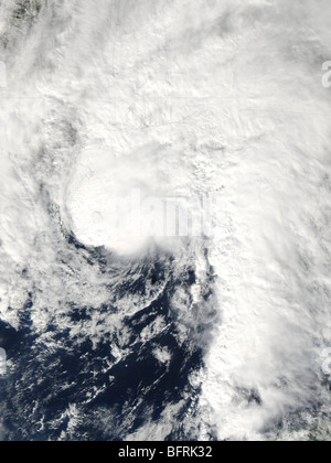 La tempête tropicale Ida dans le golfe du Mexique. Banque D'Images