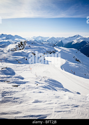 Piste de ski, le mont Whistler, Whistler, British Columbia, Canada Banque D'Images