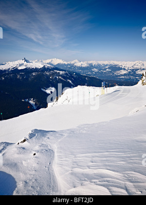 Piste de ski, le mont Whistler, Whistler, British Columbia, Canada Banque D'Images