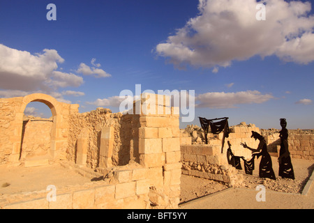 Isarael, Néguev, ruines d'Avdat, construit au 1er siècle par les nabatéens. Un site du patrimoine mondial dans le cadre de la Route des épices Banque D'Images