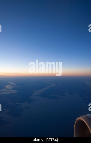 Formulaire ciel Avion Banque D'Images