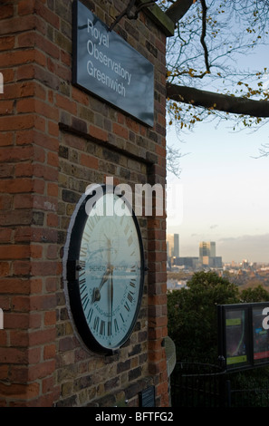 Shepherd gate réveil Royal Observatory, Greenwich London England UK Banque D'Images