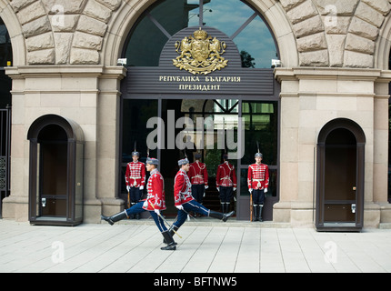 Bulgarie, Sofia, président du centre, résidence guardsman Banque D'Images