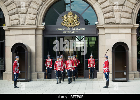 Bulgarie, Sofia, président du centre, résidence guardsman Banque D'Images