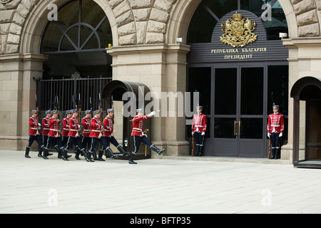 Bulgarie, Sofia, président du centre, résidence guardsman Banque D'Images