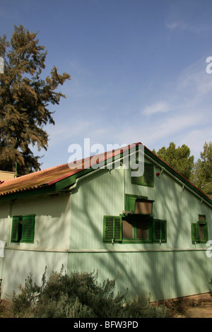 Israël, nord du Néguev Mountain. Accueil de l'ancien premier ministre David Ben Gourion et son épouse Paula au kibboutz Sdé Boker Banque D'Images